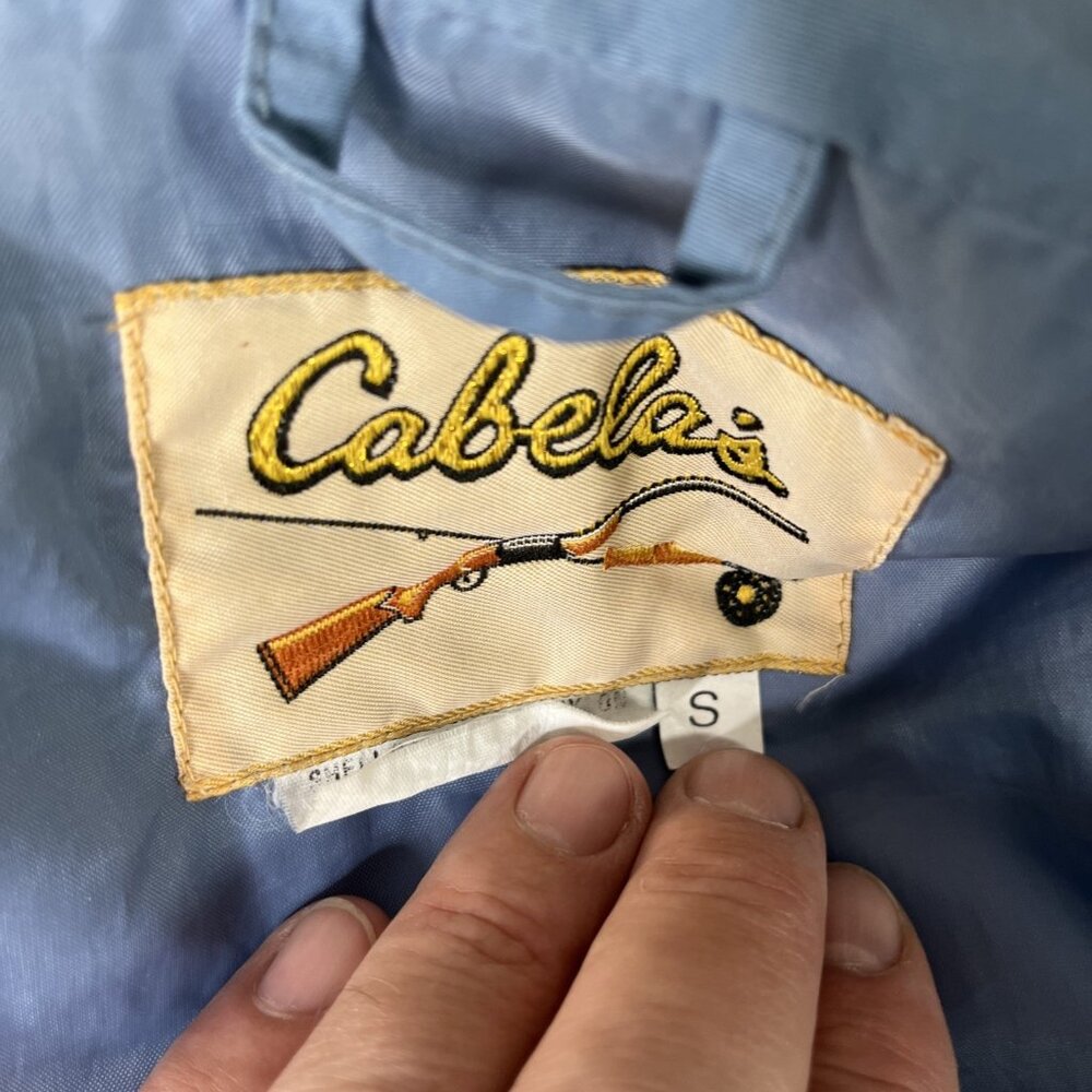 Cabela’s Goretex Rain Jacket and Pants Set Light Blue Size Small - Picture 10 of 12